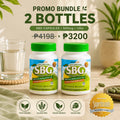 Two Salveo Barley Grass 120-capsule bottles