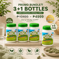 Salveo Barley Grass three plus one capsule bottle bundle